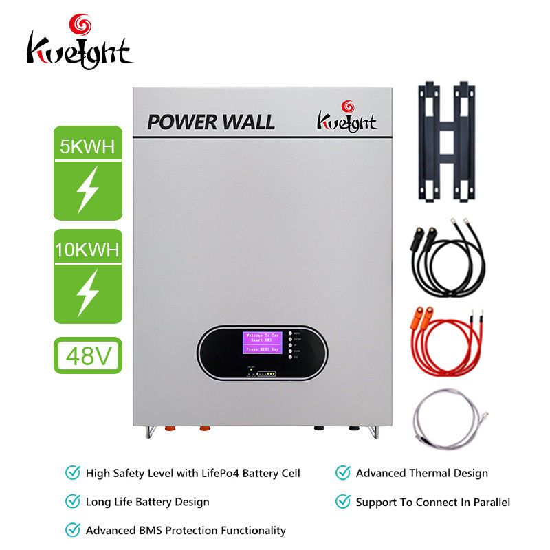 sistemas de backup das energias solares de bateria da casa da parede do poder de 48V 5Kwh 10Kwh para casas