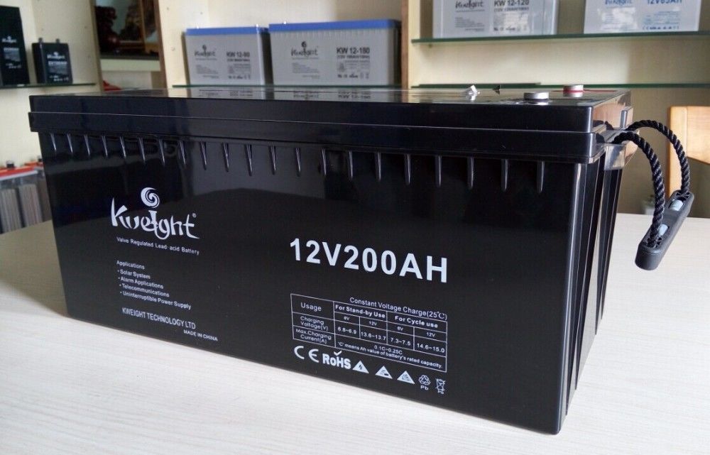 manutenção profunda do ciclo da bateria solar de bateria de ligação ácida de 12v 200ah livre para o sistema