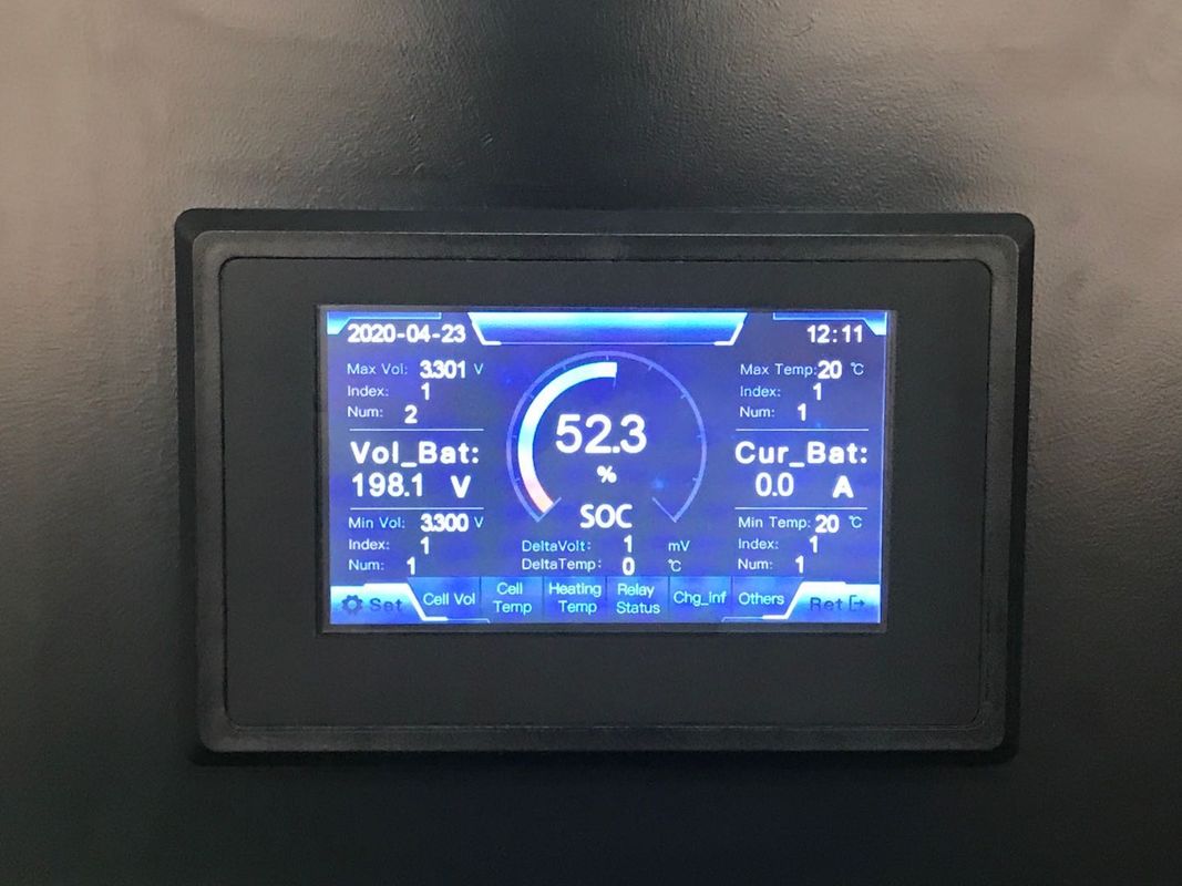 Sistema de energia de alta tensão de backup de sistema do armazenamento do armário de 192v 100ah com inversor